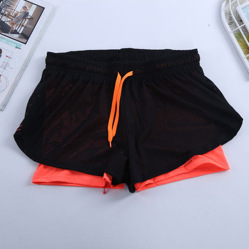 Load image into Gallery viewer, Casual Active Workout Breathable Shorts-women fitness-wanahavit-Solid Orange-S-wanahavit
