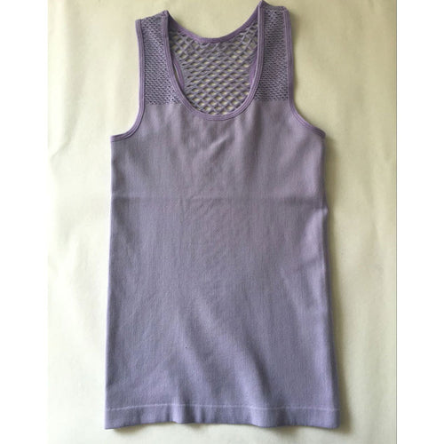 Load image into Gallery viewer, Meshed Back Yoga Sleeveless Shirt-women fitness-wanahavit-purple-One Size-wanahavit
