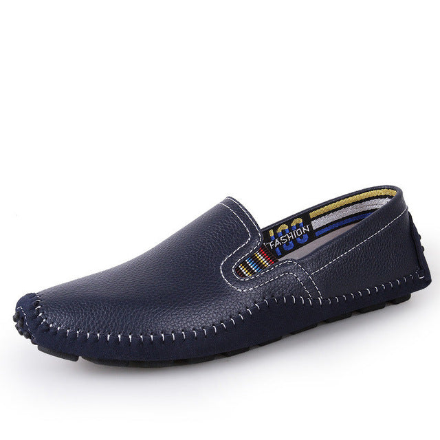 Genuine Comfortable Soft Leather Moccasins Shoes-men-wanahavit-Blue Loafers-11-wanahavit