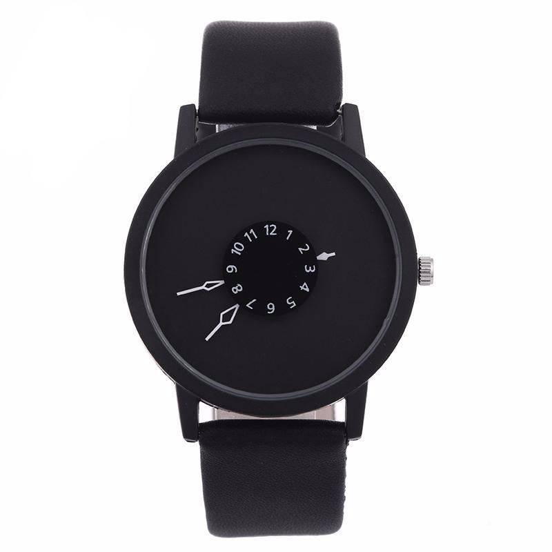 Creative Unique Dial Wristwatch-unisex-wanahavit-Black-wanahavit