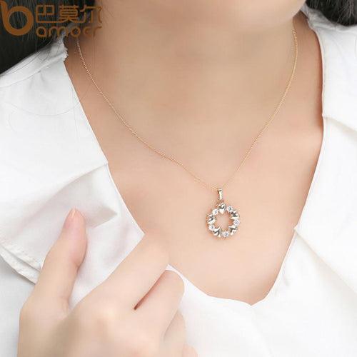 Load image into Gallery viewer, Luxury Gold Color Heart Necklace-women-wanahavit-wanahavit
