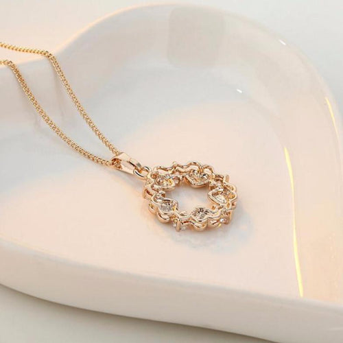 Load image into Gallery viewer, Luxury Gold Color Heart Necklace-women-wanahavit-wanahavit

