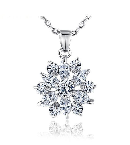 3 Colors Luxury Gold Color Flower Necklace-women-wanahavit-White-wanahavit