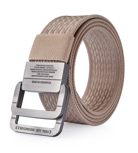 High Quality Nylon Military Waist Canvas Belt-men-wanahavit-NL01 Khaki-100cm-wanahavit