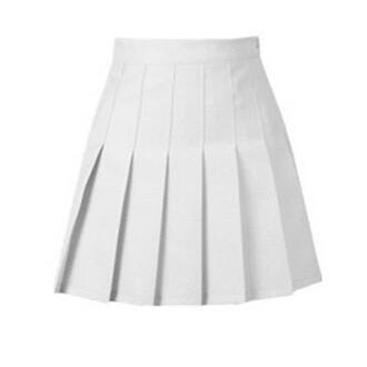Load image into Gallery viewer, Summer American School Sty Pleated Mini Skirts-women-wanahavit-White-XS-wanahavit
