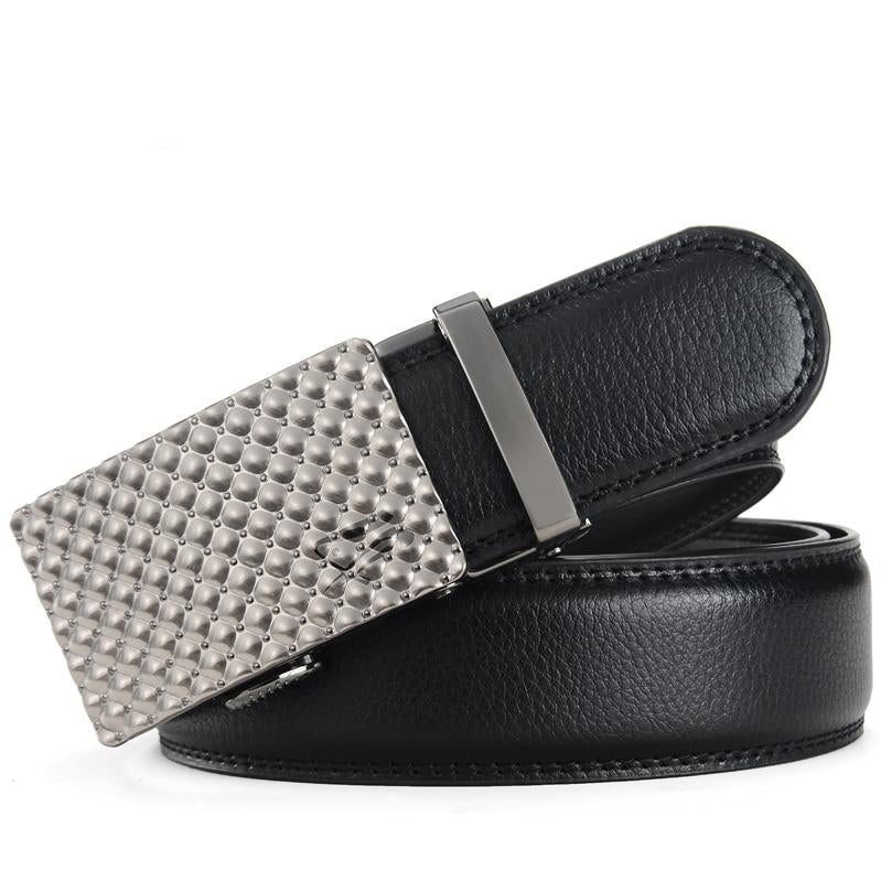 Automatic Buckle High Quality Real Leather Belts-men-wanahavit-Y1-100cm-wanahavit