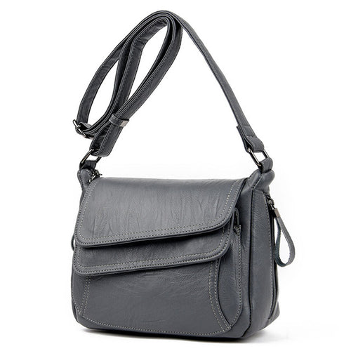 Load image into Gallery viewer, Elegant Leather Summer Style Handbag-women-wanahavit-Gray-wanahavit
