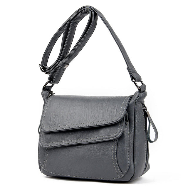 Elegant Leather Summer Style Handbag-women-wanahavit-Gray-wanahavit