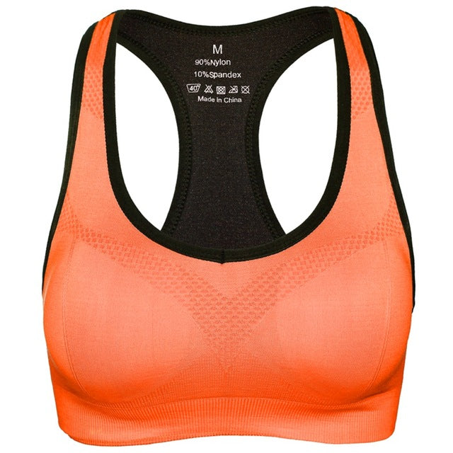 Vibrant Colored Sports Bra-women fitness-wanahavit-orange-S-wanahavit