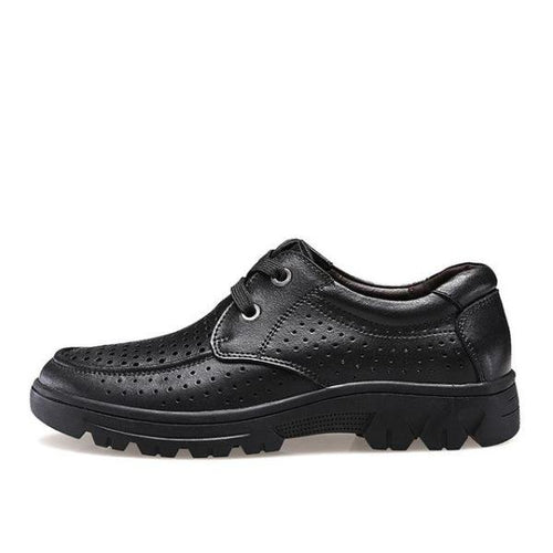 Load image into Gallery viewer, Fashion Handmade Genuine Soft Leather Shoe-men-wanahavit-Black Leather Shoes-5.5-wanahavit
