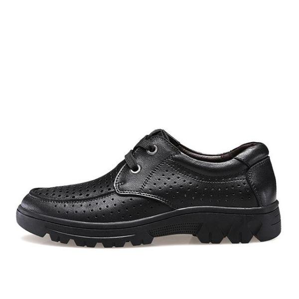 Fashion Handmade Genuine Soft Leather Shoe-men-wanahavit-Black Leather Shoes-5.5-wanahavit