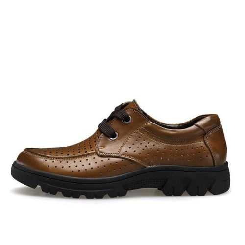 Load image into Gallery viewer, Fashion Handmade Genuine Soft Leather Shoe-men-wanahavit-Brown Leather Shoes-5.5-wanahavit
