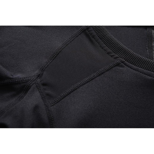 Load image into Gallery viewer, Quick Dry Curve Emphasizing Printed Yoga Long Sleeve Shirt-women fitness-wanahavit-black-XS-wanahavit
