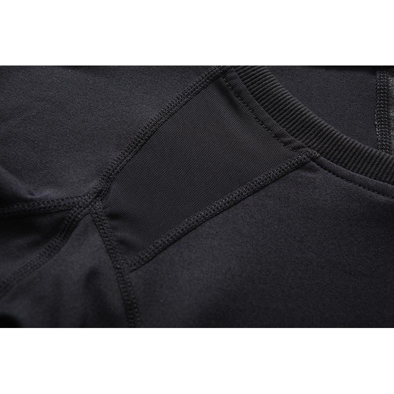 Quick Dry Curve Emphasizing Printed Yoga Long Sleeve Shirt-women fitness-wanahavit-black-XS-wanahavit