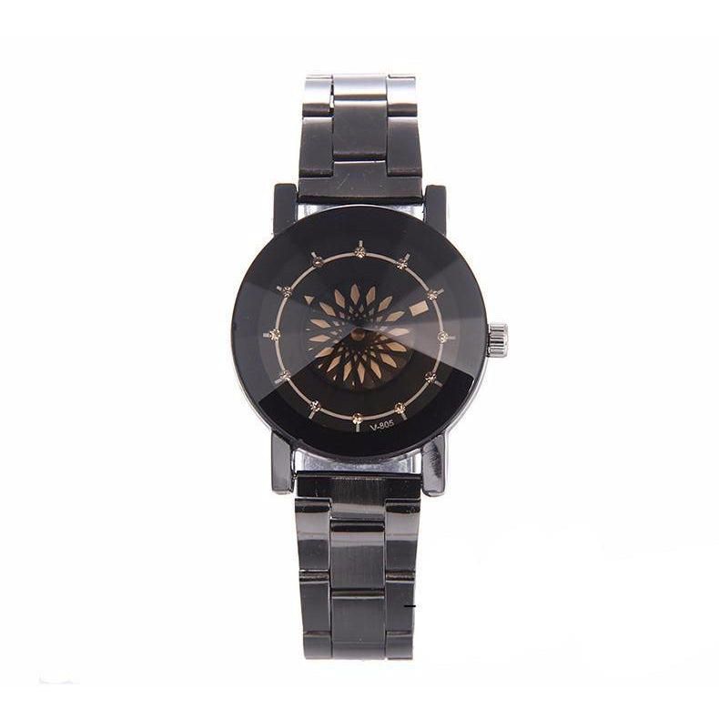 Couples Luxury Design Stainless Steel Wristwatch-unisex-wanahavit-Small Dial Black-wanahavit