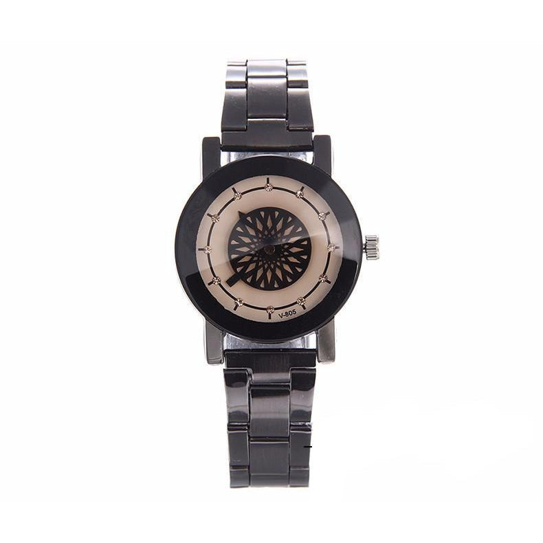 Couples Luxury Design Stainless Steel Wristwatch-unisex-wanahavit-Small Dial White-wanahavit