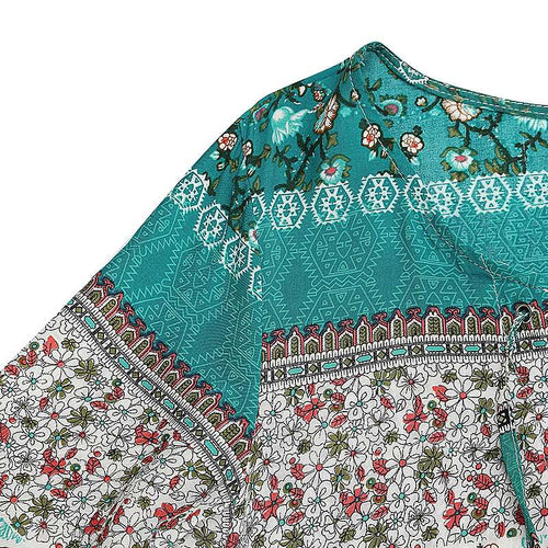 Load image into Gallery viewer, Floral Printed Ruffled Casual Beach Dress-women-wanahavit-Floral 1-S-wanahavit
