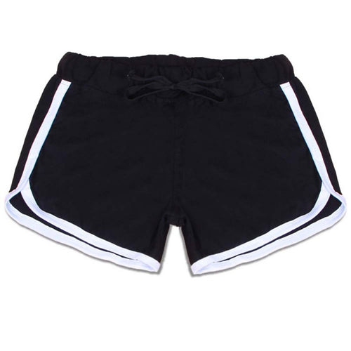 Load image into Gallery viewer, Yo-Ga Drawstring Casual Loose Cotton Shorts-women fitness-wanahavit-black white-S-wanahavit
