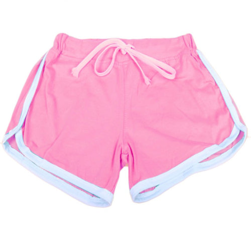 Load image into Gallery viewer, Yo-Ga Drawstring Casual Loose Cotton Shorts-women fitness-wanahavit-pink white-S-wanahavit
