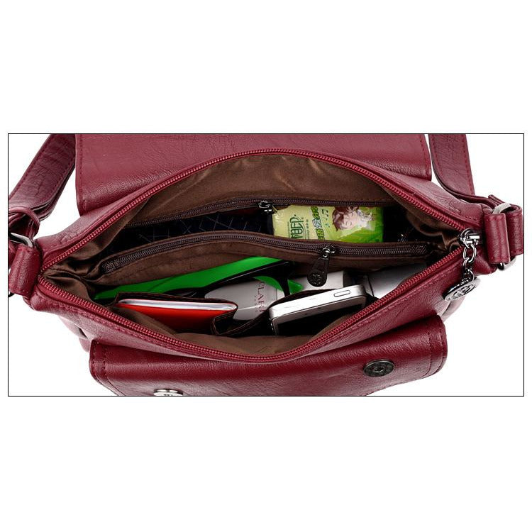 Elegant Leather Summer Style Handbag-women-wanahavit-Red-wanahavit