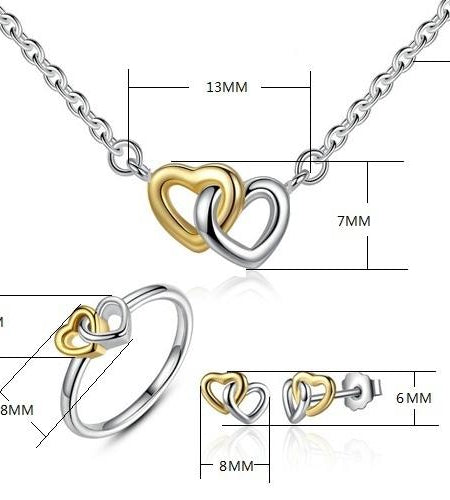 925 Sterling Silver Heart to Heart Jewelry Set-women-wanahavit-6-wanahavit