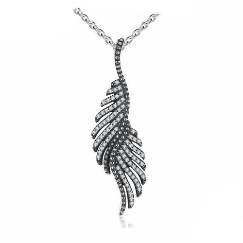 Load image into Gallery viewer, 925 Sterling Silver Phoenix Feather Silver Necklace-women-wanahavit-wanahavit
