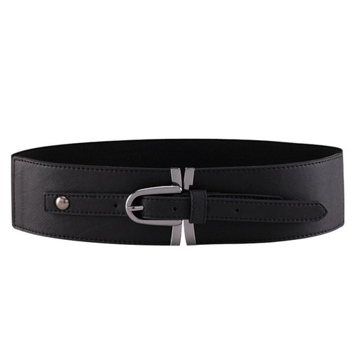 Load image into Gallery viewer, Elastic Waistband Wide Dress Belt-women-wanahavit-YF003 Black-88CM-wanahavit
