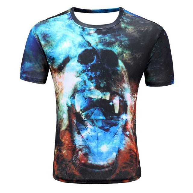 Colorful 3D Printed High Quality Tees #bear-men-wanahavit-XXL-wanahavit
