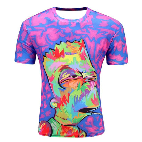 Load image into Gallery viewer, Colorful 3D Printed High Quality Tees #cartoon-men-wanahavit-M-wanahavit
