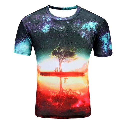 Load image into Gallery viewer, Colorful 3D Printed High Quality Tees #tree-men-wanahavit-M-wanahavit
