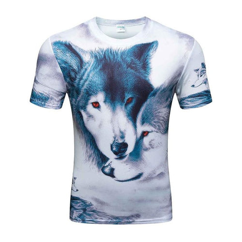 Load image into Gallery viewer, Colorful 3D Printed High Quality Tees #wolf-men-wanahavit-M-wanahavit
