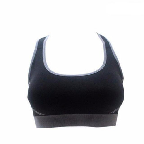 Load image into Gallery viewer, 2 Color Contrast Padded Sports Bra-women fitness-wanahavit-Black-S-wanahavit
