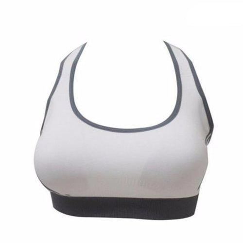 Load image into Gallery viewer, 2 Color Contrast Padded Sports Bra-women fitness-wanahavit-White-S-wanahavit
