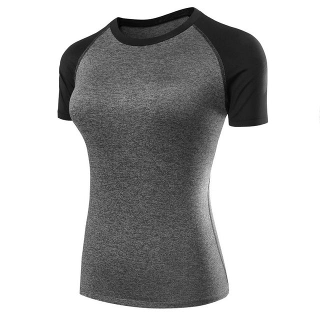 Quick Dry Compression Shirts-women fitness-wanahavit-Gray-XXL-wanahavit