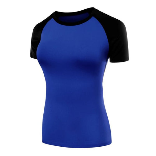 Load image into Gallery viewer, Quick Dry Compression Shirts-women fitness-wanahavit-Blue-XXL-wanahavit
