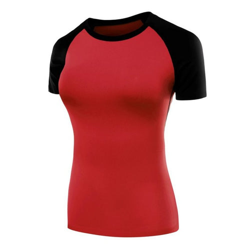 Load image into Gallery viewer, Quick Dry Compression Shirts-women fitness-wanahavit-Red-XXL-wanahavit
