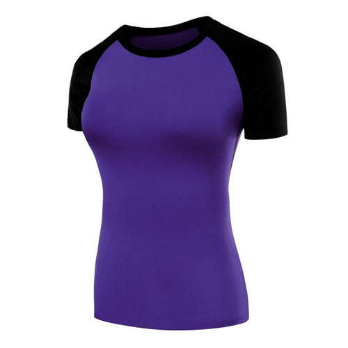 Load image into Gallery viewer, Quick Dry Compression Shirts-women fitness-wanahavit-Purple-XXL-wanahavit
