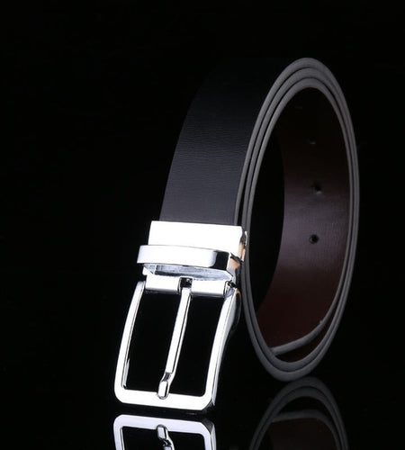 Leisure Business Fashion Luxury Genuine Leather Belt-men-wanahavit-JA silvery-105CM-wanahavit