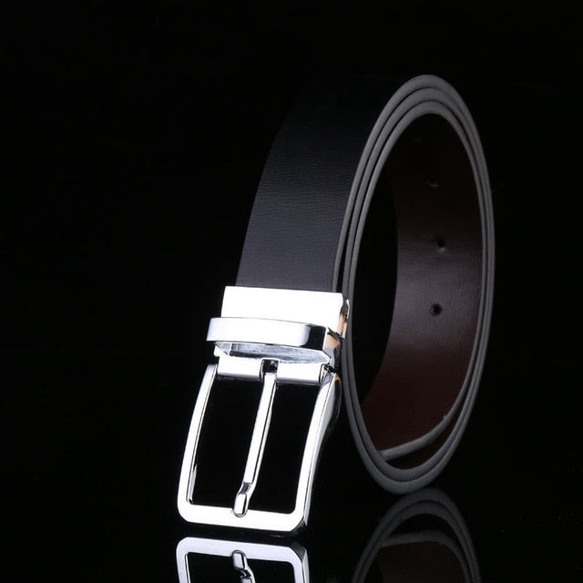 Leisure Business Fashion Luxury Genuine Leather Belt-men-wanahavit-JA silvery-105CM-wanahavit