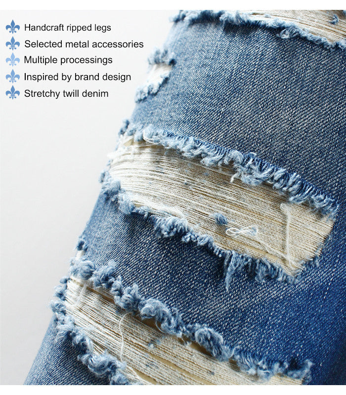 Low Waist Ripped Out Jeans-women-wanahavit-as picture-L-wanahavit