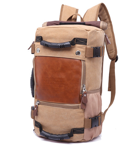 Stylish Large Capacity Versatile Backpack-men-wanahavit-khaki-wanahavit