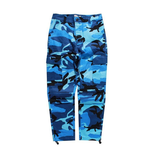Load image into Gallery viewer, Camouflage Cargo Tactical Baggy Sweatpant-men fashion &amp; fitness-wanahavit-blue-S-wanahavit
