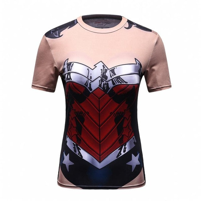 3D Printed Cosplay Muscle Compression Long Sleeve Shirt-women fitness-wanahavit-2-M-wanahavit