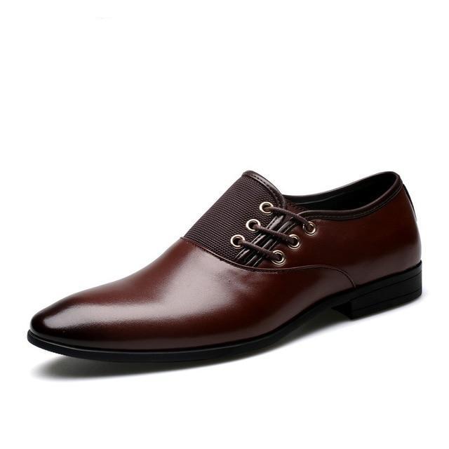 Businessman British Side Lace Up Oxford Shoe-men-wanahavit-Style1 Dark Brown-6-wanahavit
