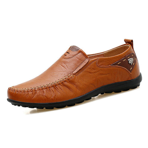 Load image into Gallery viewer, Soft Leather Casual Handmade Comfortable Loafers-men-wanahavit-Brown Loafer-11-wanahavit
