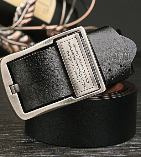 High Quality Genuine Leather Vintage Pin Buckle Belt-men-wanahavit-RM Black-105CM-wanahavit