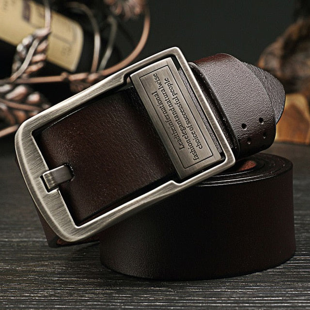High Quality Genuine Leather Vintage Pin Buckle Belt-men-wanahavit-RM Coffe-105CM-wanahavit