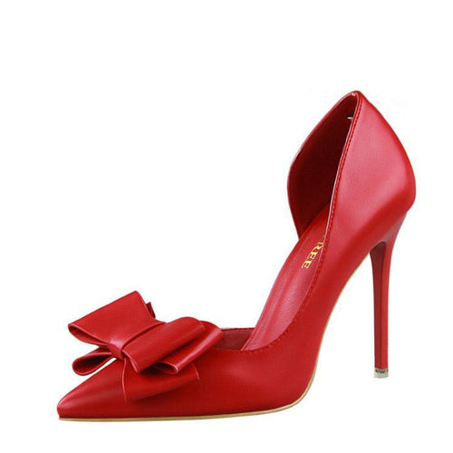 Load image into Gallery viewer, Sweet Ribbon High Heels Shoes-women-wanahavit-Red-3.5-wanahavit
