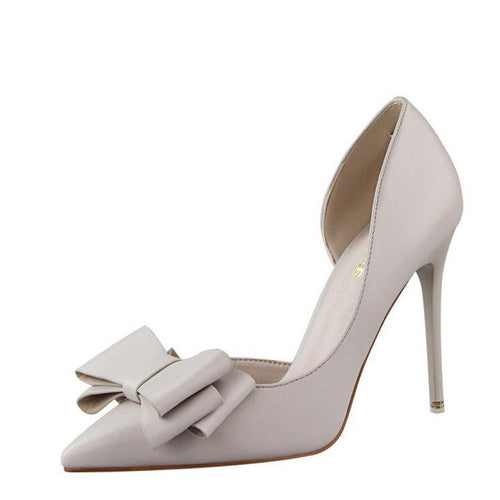 Load image into Gallery viewer, Sweet Ribbon High Heels Shoes-women-wanahavit-White-3.5-wanahavit
