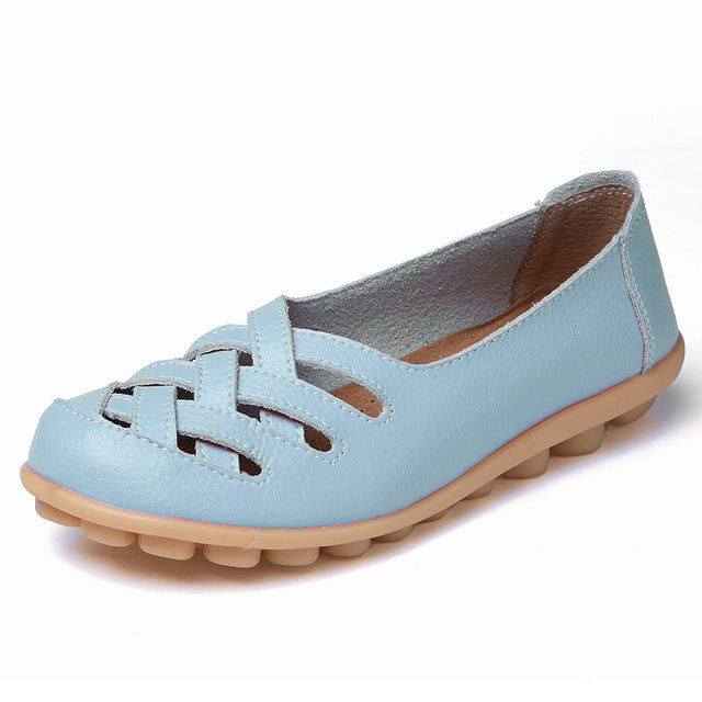 Fashion Genuine Leather Casual Flat Shoes-women-wanahavit-LightBlue-4.5-wanahavit
